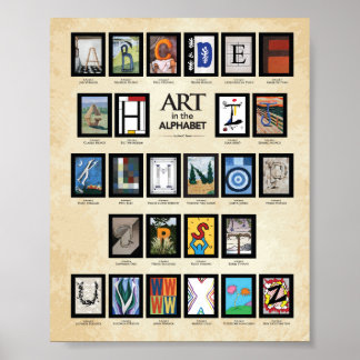 ABC-Poster: Art i alfabetet Poster