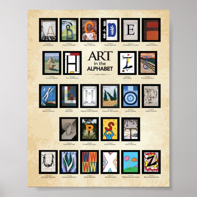 ABC-Poster: Art i alfabetet Poster (Framsidan)