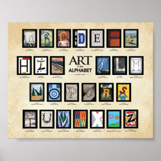 ABC-Poster - Art i Alphabet Poster