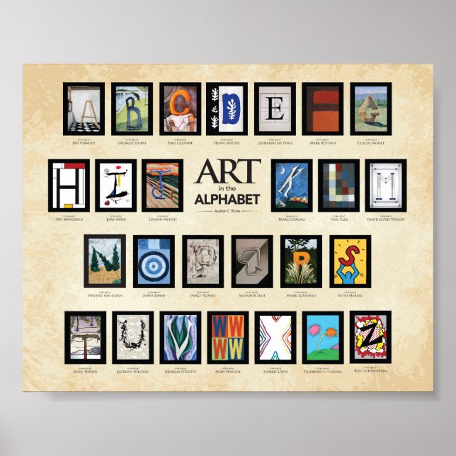 ABC-Poster - Art i Alphabet Poster (Framsidan)