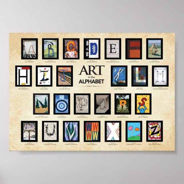 ABC-Poster - Art i Alphabet Poster (Framsidan)