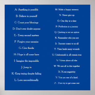 ABC-Poster av vuxen Poster