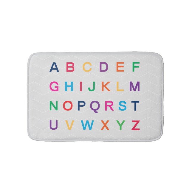 ABC:s Alphabet learning colorful ABC brev Badrumsmatta (Framsidan)