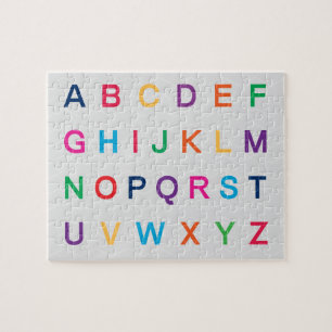 ABC:s Alphabet learning colorful ABC brev Pussel