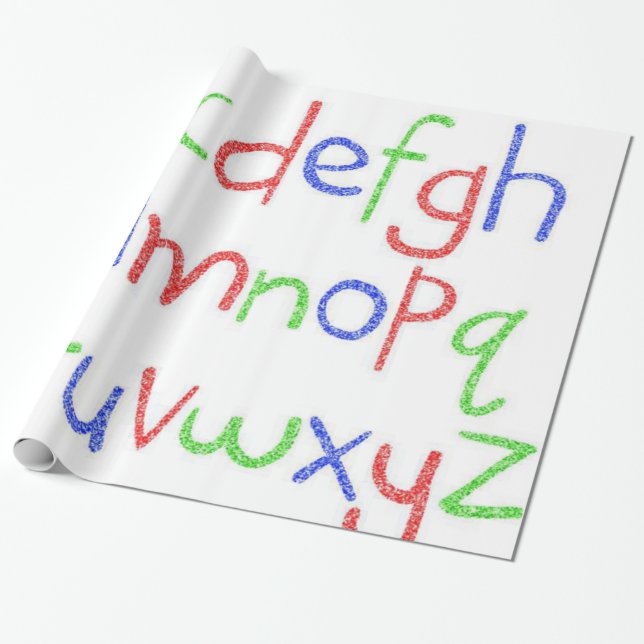 Abc:s omslagning Papper Presentpapper (Utrullad)