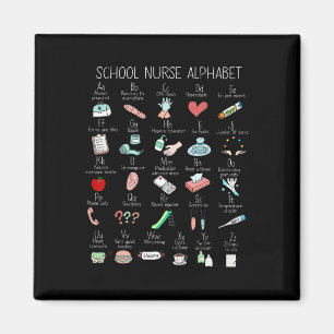 Abc School Nurse Alphabet Nurse Apprecision Nurse Magnet