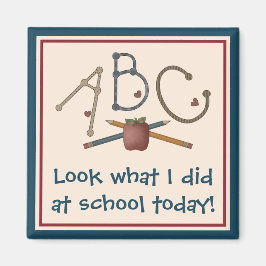 ABC - Se vad jag gjorde i skolan i dag Magnet