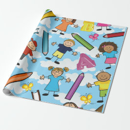 ABC-skolbarn Presentpapper