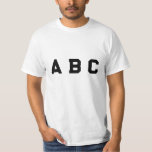 ABC Style T Shirt<br><div class="desc">Get ready for the school year with this vibrant ABC alphabet shirt, perfect for preschoolers, kindergarteners, and teachers alike. Featuring a playful and educational design, this tee makes learning letters fun for every little student. Whether it’s a back-to-school gift or a cute everyday outfit, the high-quality print ensures the colors...</div>