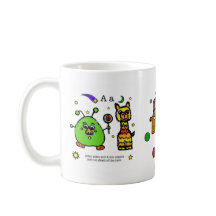 abc-tecken - "alfabet bok" mugg
