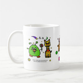 abc-tecken - "alfabet bok" mugg