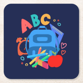 ABC UNDERLÄGG PAPPER KVADRAT