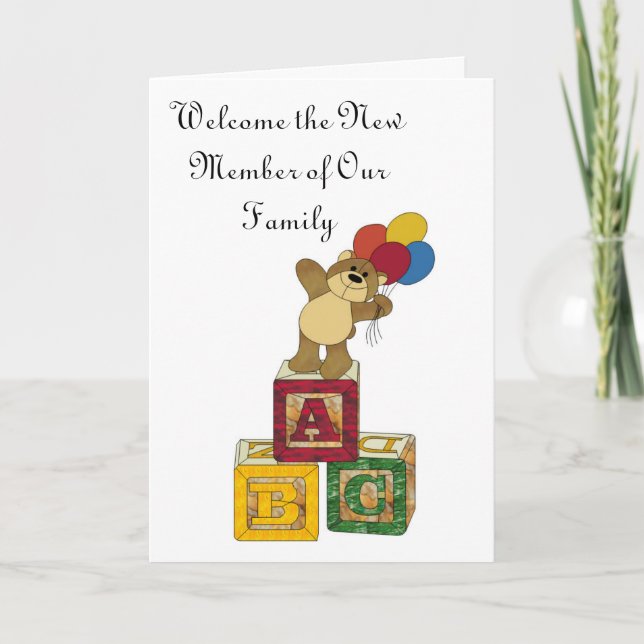 ABC välkomnar den nya medlemmen av vår familj Meddelande (Framsida)