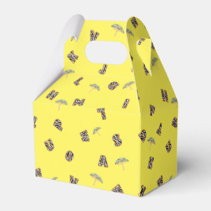 ABC Zebra Safari Träd Gradient Back to school Presentaskar