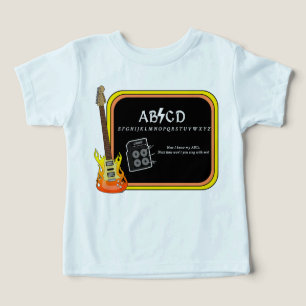 ABCD Alphabet AC/DC Spoof T-shirt