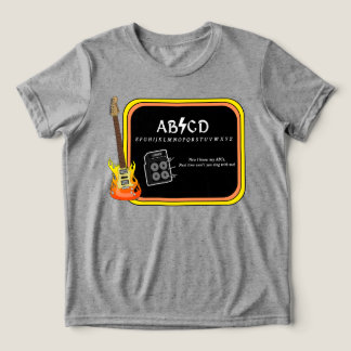ABCD Alphabet AC/DC Spoof T-shirt