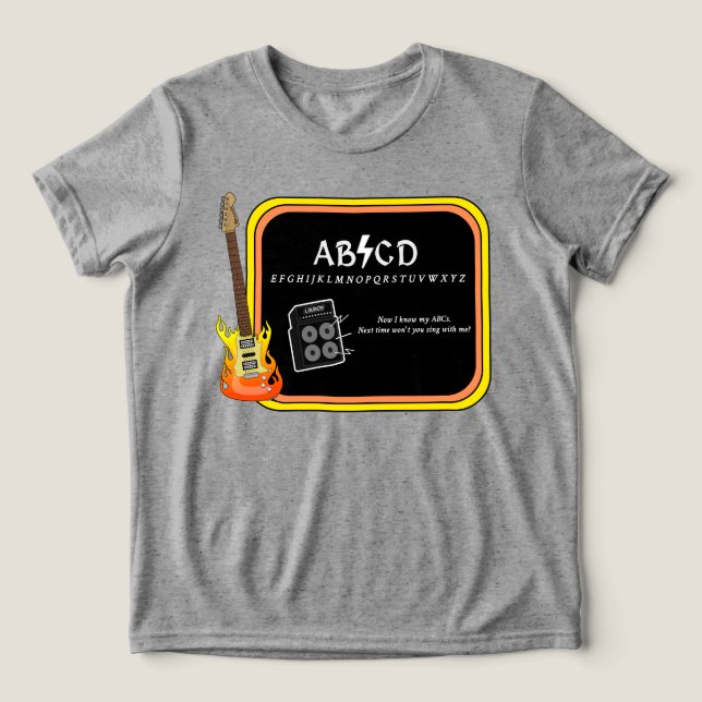 ABCD Alphabet AC/DC Spoof T-shirt (Design Framsida)