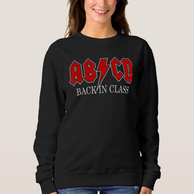Abcd Back in Class Teacher 1st Day of School Retur T Shirt (Framsida)