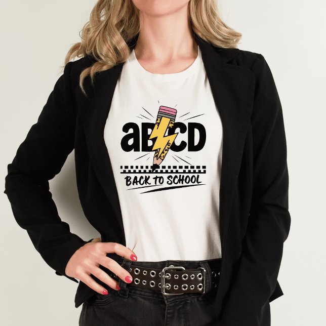 ABCD Back to school I Lärare T-shirt (Back to School Rock T-shirt)