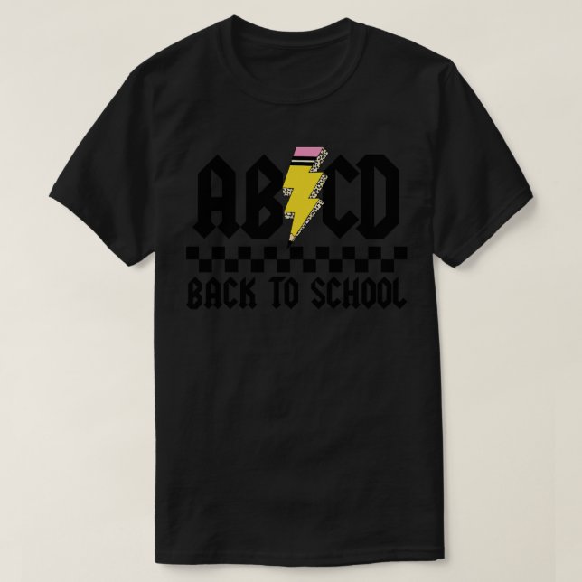 ABCD Back to school RocknRoll 1 T Shirt (Design framsida)