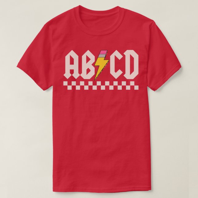 Abcd Back to school T Shirt (Design framsida)
