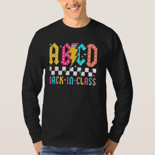 ABCD Black in Class Teacher Student First Day Back T Shirt