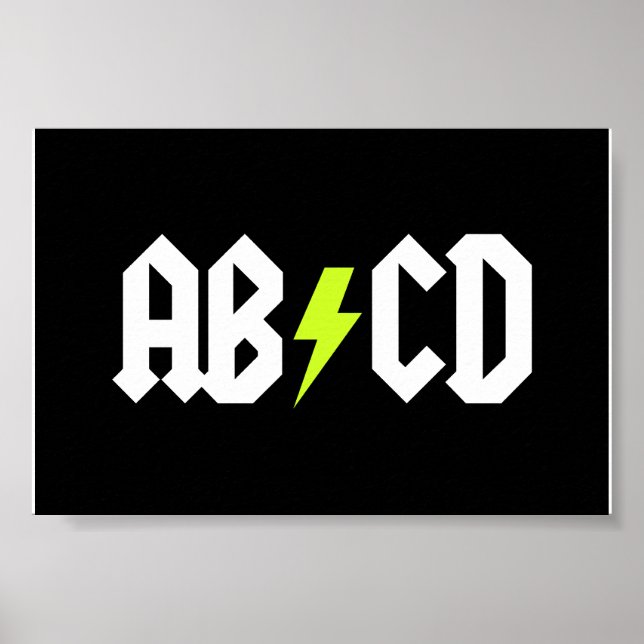 ABCD Gult Bolt Poster (Framsidan)