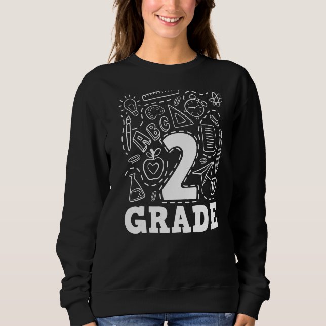Abcd Lärare i andra Klass, Student Lycklig, första T Shirt (Framsida)