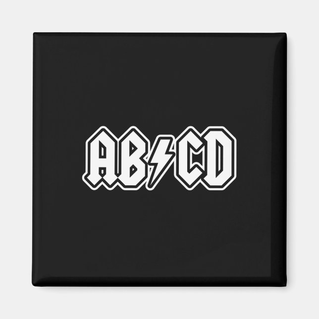 Abcd Roligt Back to school Lacher Student Magnet (Framsidan)