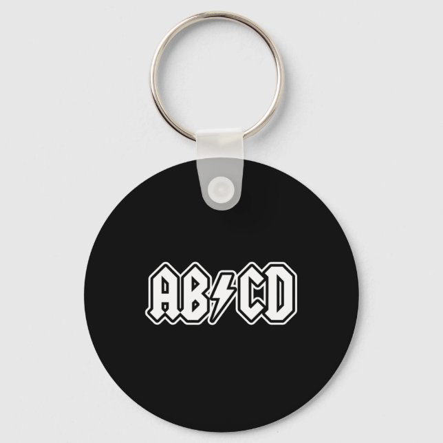 Abcd Roligt Back to school Lacher Student Nyckelring (Framsida)