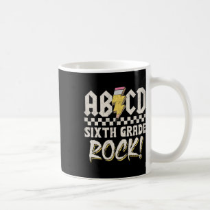 Abcd Sjätte Klassens Rock Tillbaka Till Skolan För Kaffemugg