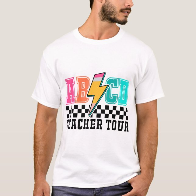 ABCD Teacher Tour, Back to school, Classroom T Shirt (Framsida)