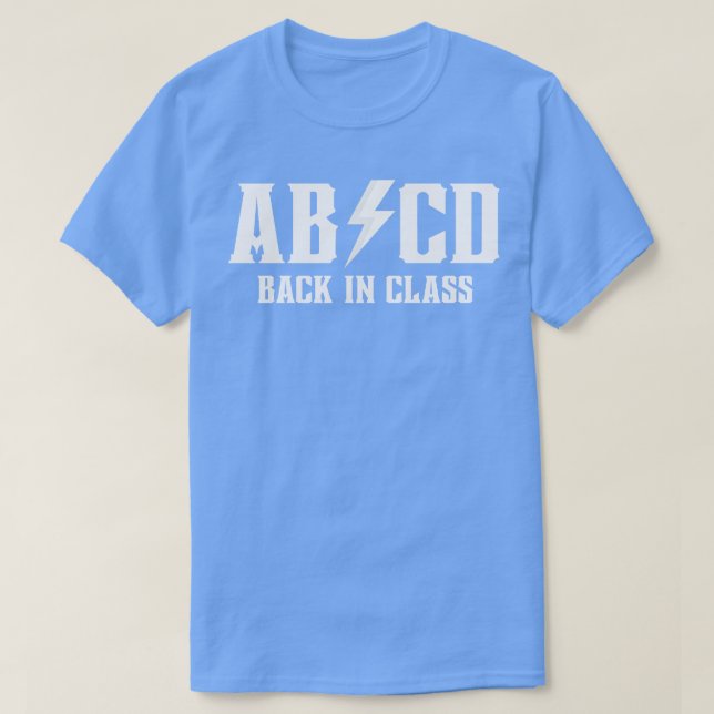 ABCD Tillbaka i klass 2 T Shirt (Design framsida)