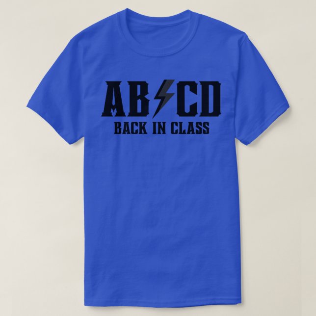 ABCD Tillbaka i klass 3 T Shirt (Design framsida)
