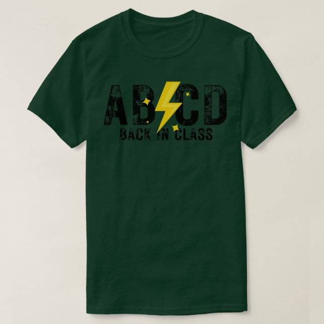 ABCD Tillbaka i klass 4 T Shirt (Design framsida)