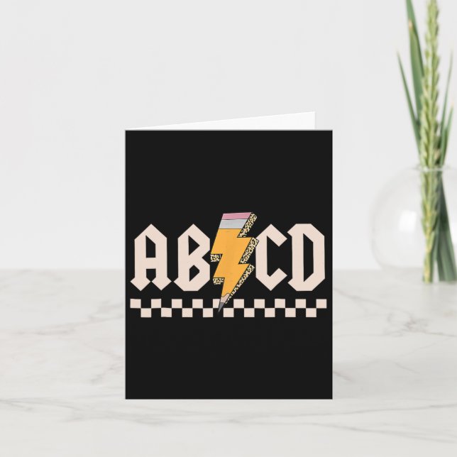 Abcd Tillbaka till Cl First Day Back to school Lac Kort (Framsida)