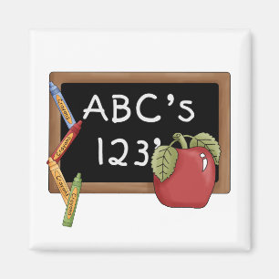 Abcs 123s Tshirts och gåvor Magnet