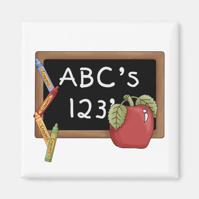 Abcs 123s Tshirts och presenter Magnet (Framsidan)