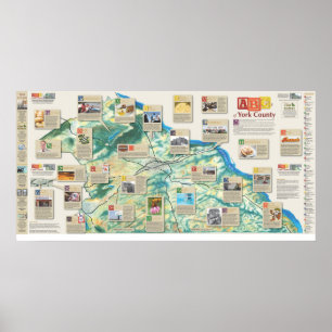 ABCs av den York County affischen Poster