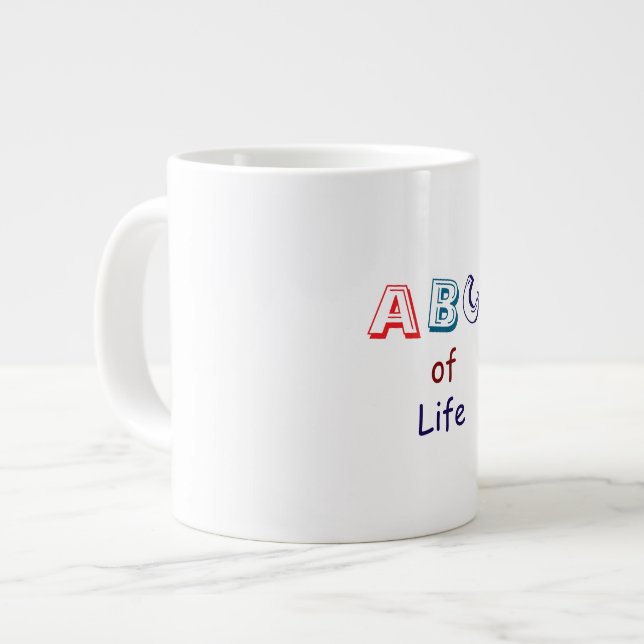 ABCs of Life Specialty Mug Jumbo Mugg (Framsida vänster)