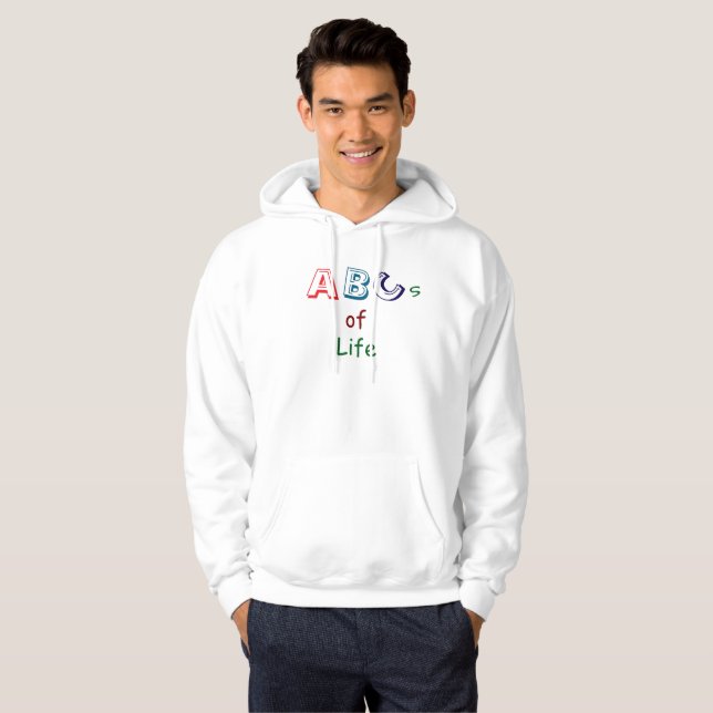 ABCs of Life T-Shirt Hoodie (Hel framsida)