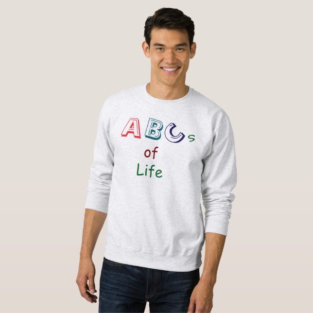 ABCs of Life T-Shirt Lång Ärmad Tröja (Hel framsida)