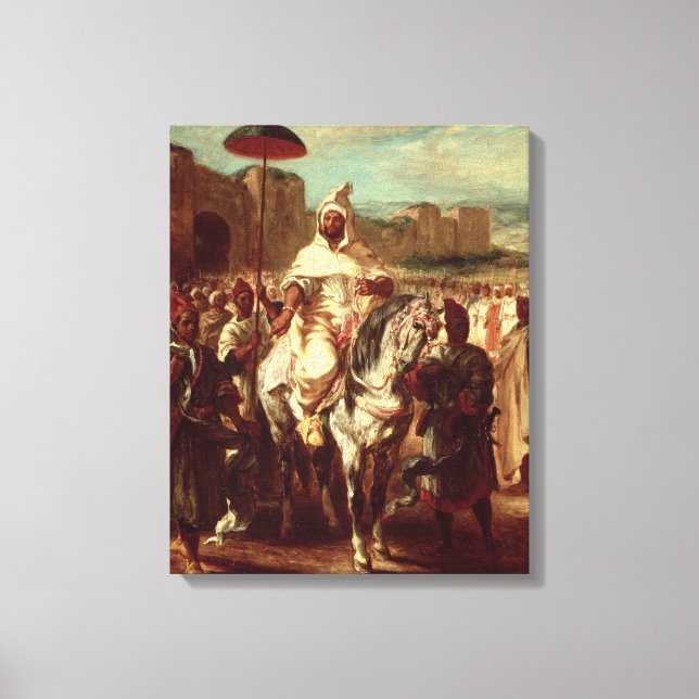 Abd Ar-Rahman Sultan of Marocko Canvastryck (Framsida)