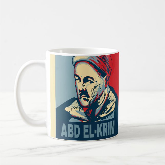 Abd el-Krim Rif Leader Hope Stil Abdelkarim Kaffemugg (Vänster)