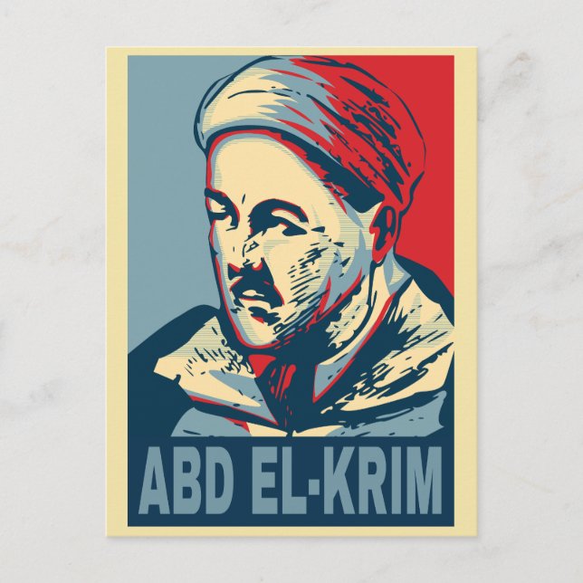 Abd el-Krim Rif Leader Hope Stil Abdelkarim Vykort (Framsida)
