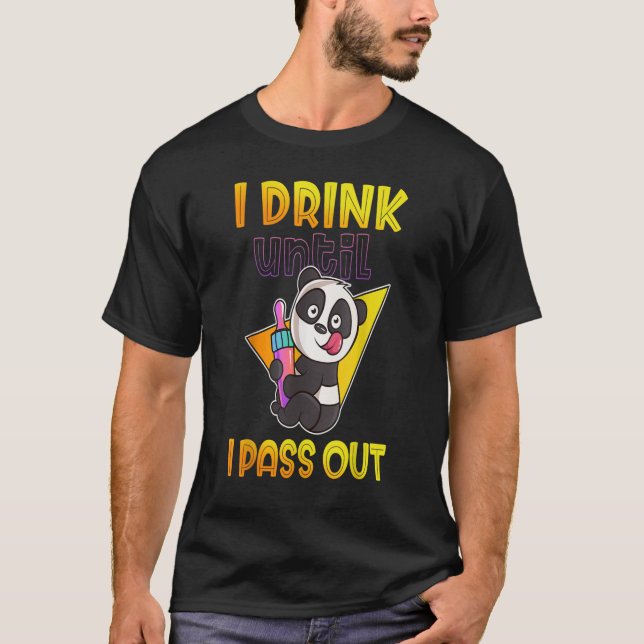 ABDL AGePLAY ABDL I dricker tills jag passerar ut  T Shirt (Framsida)