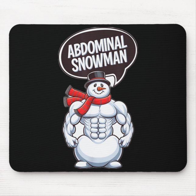 Abdominal Snowman 6 Pack Abs Christmas For Men Gym Musmatta (Framsidan)