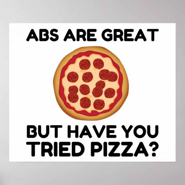 Abdominals Pizza Poster (Framsidan)