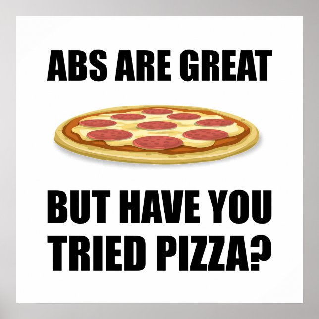 Abdominals Pizza Poster (Framsidan)