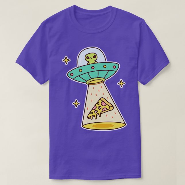 Abducts Pizza Funny T Shirt (Design framsida)